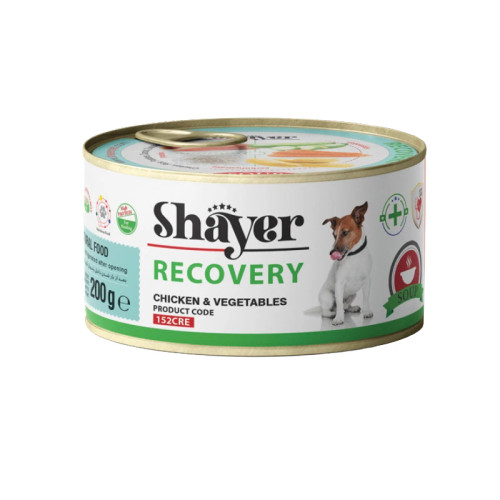سوپ ریکاوری مرغ و سبزیجات شایر سگ-2۰۰ گرمی