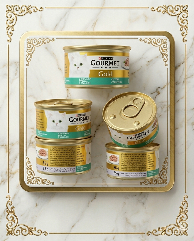 کنسرو گورمت گربه طعم خرگوش 85 گرمی